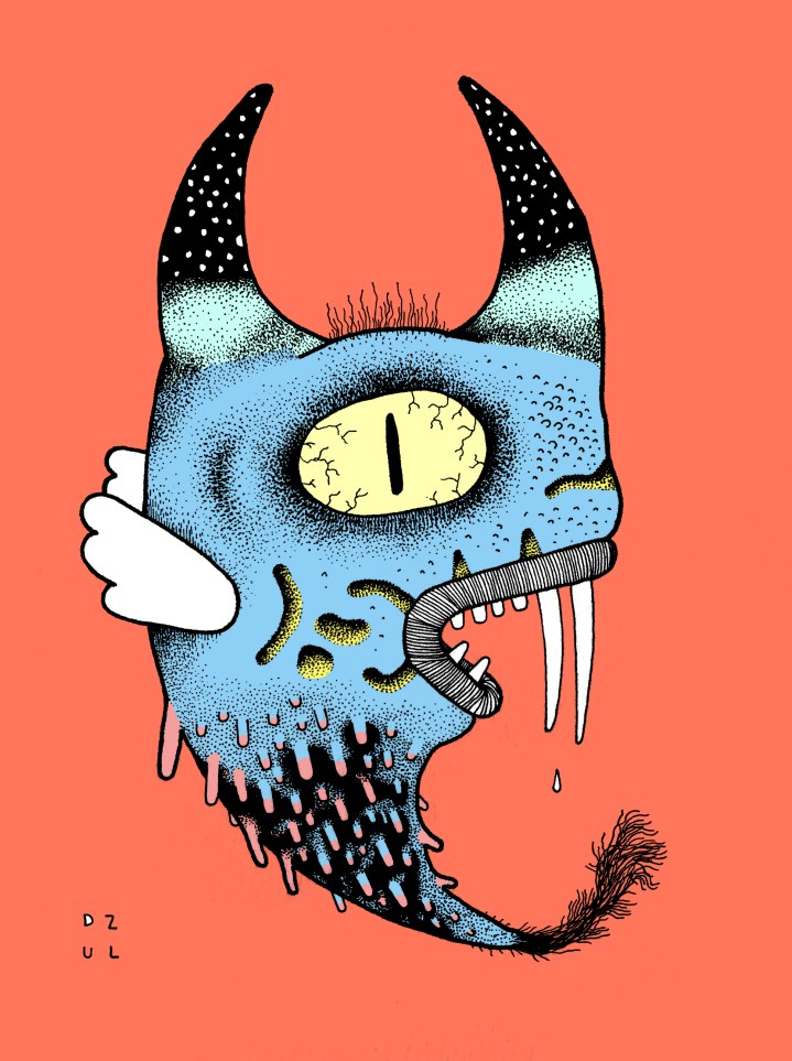 Ilustración a color de Changosperros